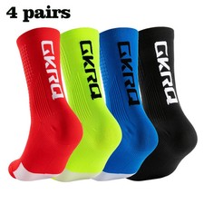 4 Pairs 2023 Cycling Socks Knee High Compression Road MTB Running Sports Socks