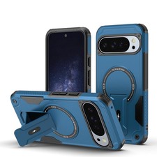 For Google Pixel 10 Pro XL/9 Pro Shockproof TPU PC Mag Safe Case Kickstand Cover