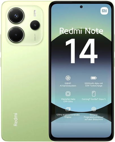 Xiaomi Redmi Note 14 4G 256GB Lime Green