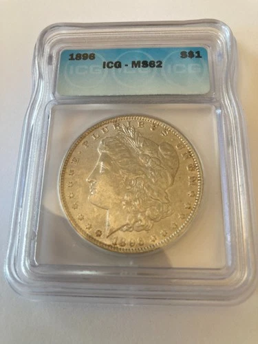 1896 Morgan Dollar MS62 VF30 ICG