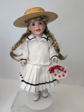 13” Wendy Lawton Artist Porcelain Doll “Summer Middy" Guild 1995 Signed #Sa