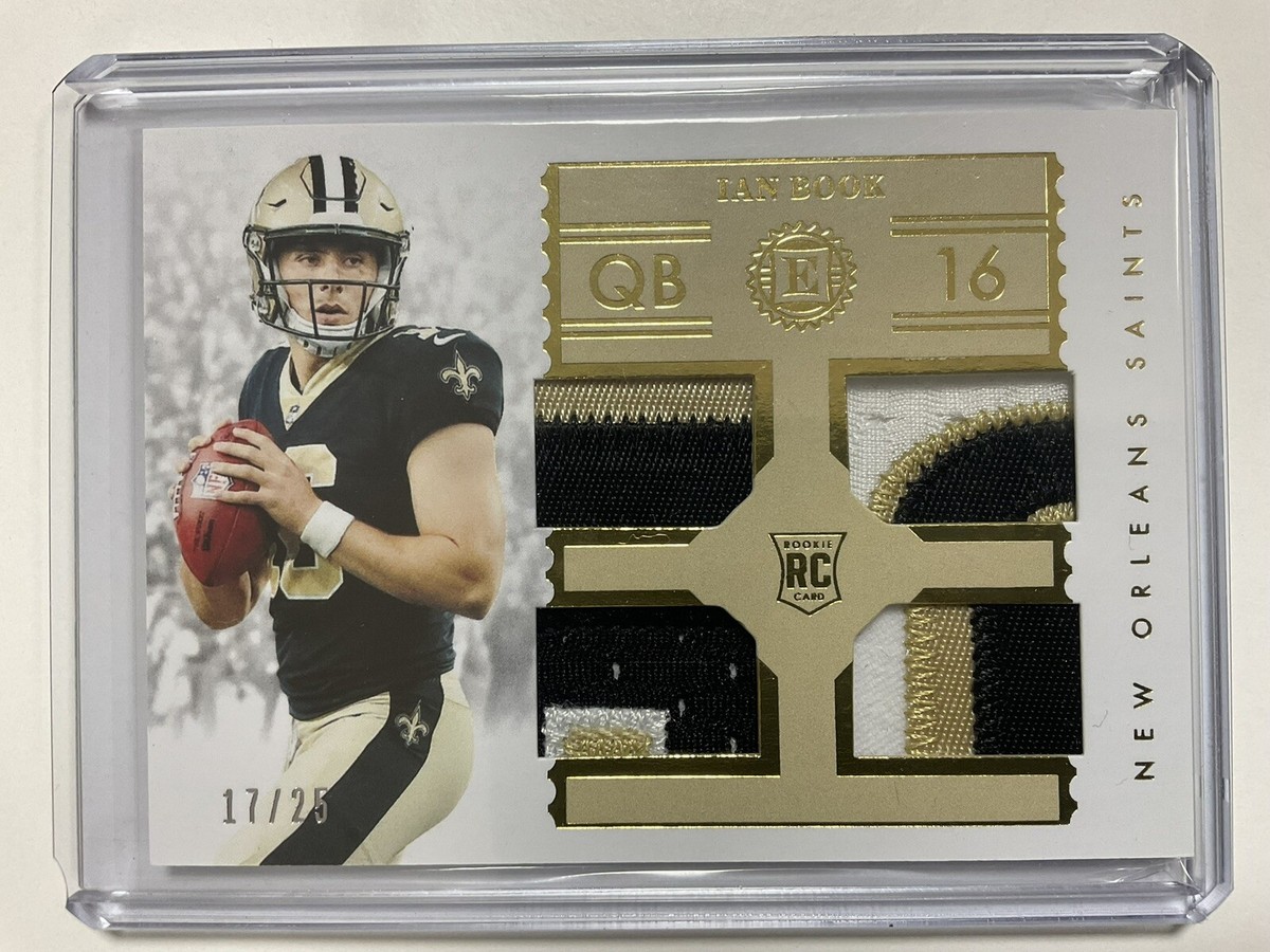 Ian Book /25 2021 Panini Encased Rookie Quad Patch Saints | eBay