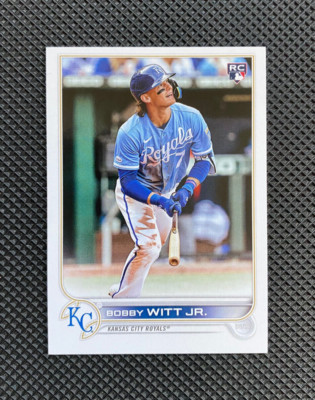2022 Topps Update Bobby Witt Jr. Missing Topps Logo Foil Error SP SSP RC #US100