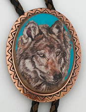 Classic Wolf Bolo Tie