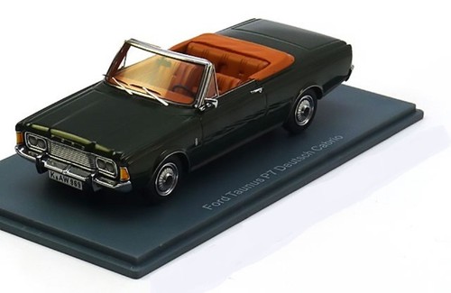 Ford Taunus P7 26M Tedesco Cabrio 1970 Dark Verde IN Metallo Neo 45905 1/43