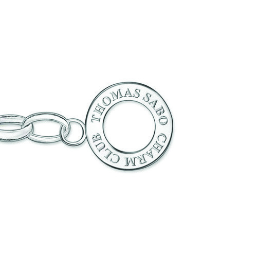 NEW Thomas Sabo Bracelet Sterling Silver 925 Charm Club - Foto 2 di 3