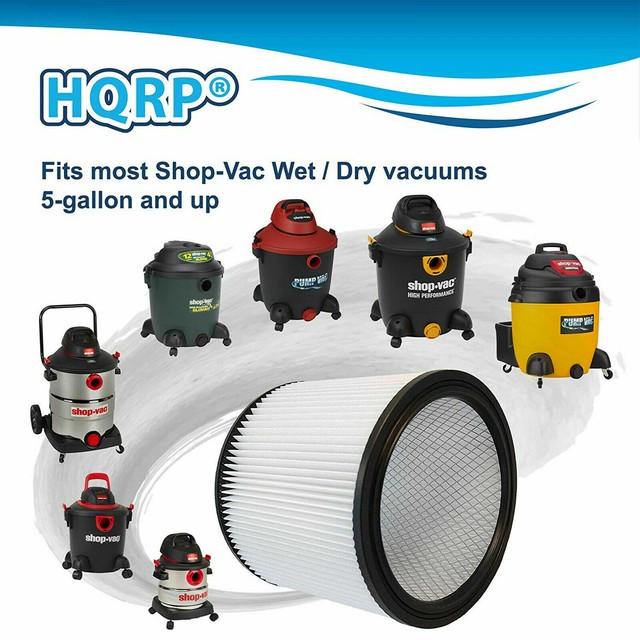 2pack HQRP Cartridge Filter for Shopvac QSP Quiet Deluxe 5867300