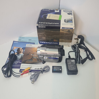Sony Handycam DCR-DVD450 Hybrid Plus Camcorder + Accessories