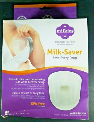 Milkies Milk-Saver Non Nursing Side Breastmilk Collector *SEALED in Open Box*