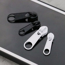 Zipper Slide PULLER,available in silver,black  white  in 3  5 sizes.METAL