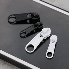 Zipper Slide PULLER,available in silver,black & white & in #3 & #5 sizes.METAL