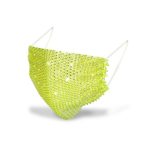 Bling Sparkly Rhinestone Mesh Mask See through Crystal Jewelry Mask - Picture 16 of 20