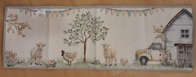 SANDER Ostern Frühling Gobelin Tischläufer Deckchen Lamm Hasen 32x96 cm NEU