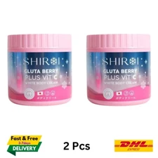 2x Shiroi Gluta Berry Plus Vit C body cream nourishes skin whitens stretch marks