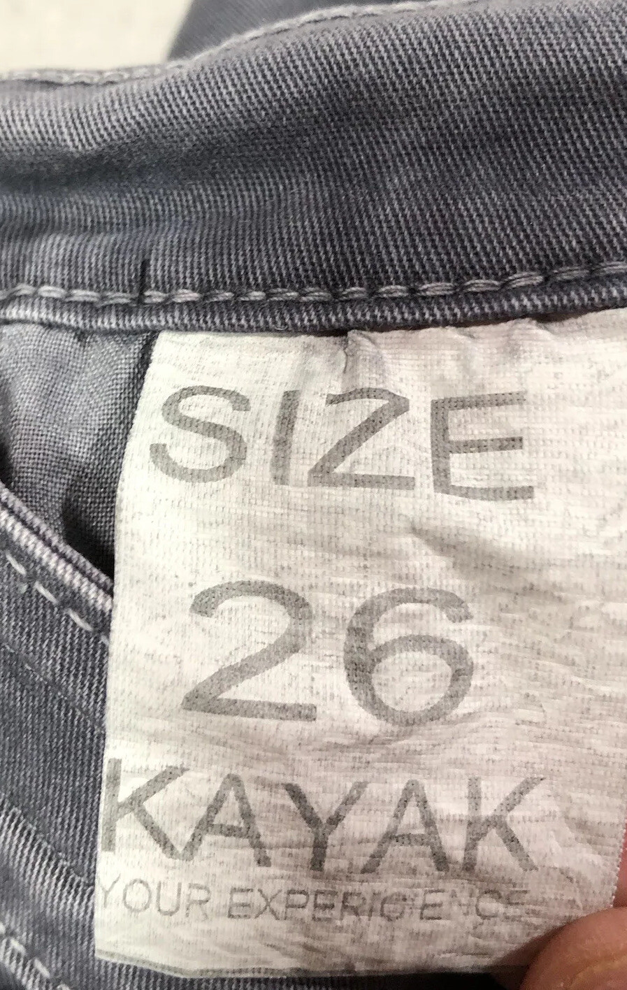 Kayak Brand Pants Women&rsquo;s Size 26 W Gray Skinny Tapered Lag Stretch 28&rdquo; Inseam