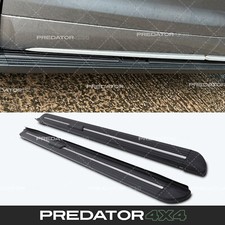 BLACK RUNNING BOARD SIDE STEPS FOOT RAILS FOR NISSAN QASHQAI 2015+