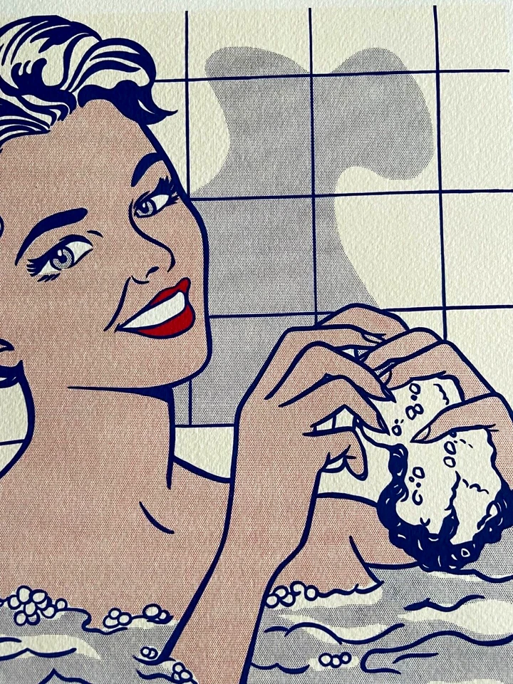 Litografía Roy Lichtenstein certificado de autenticidad original firmada numerada a mano rara Foto 4 de 4