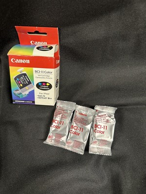 Genuine Canon (BCI-11) 3 Colored Cartridges For (BJC-70) NoteJet IIIcx *NEW*