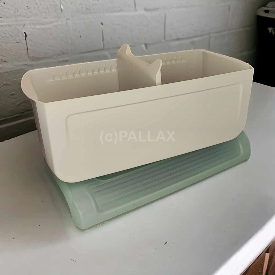 TUPPERWARE A143 JUNIOR-BROTMAX WEISS MINT BROTBEHÄLTER BROTKORB - Bild 2 von 2