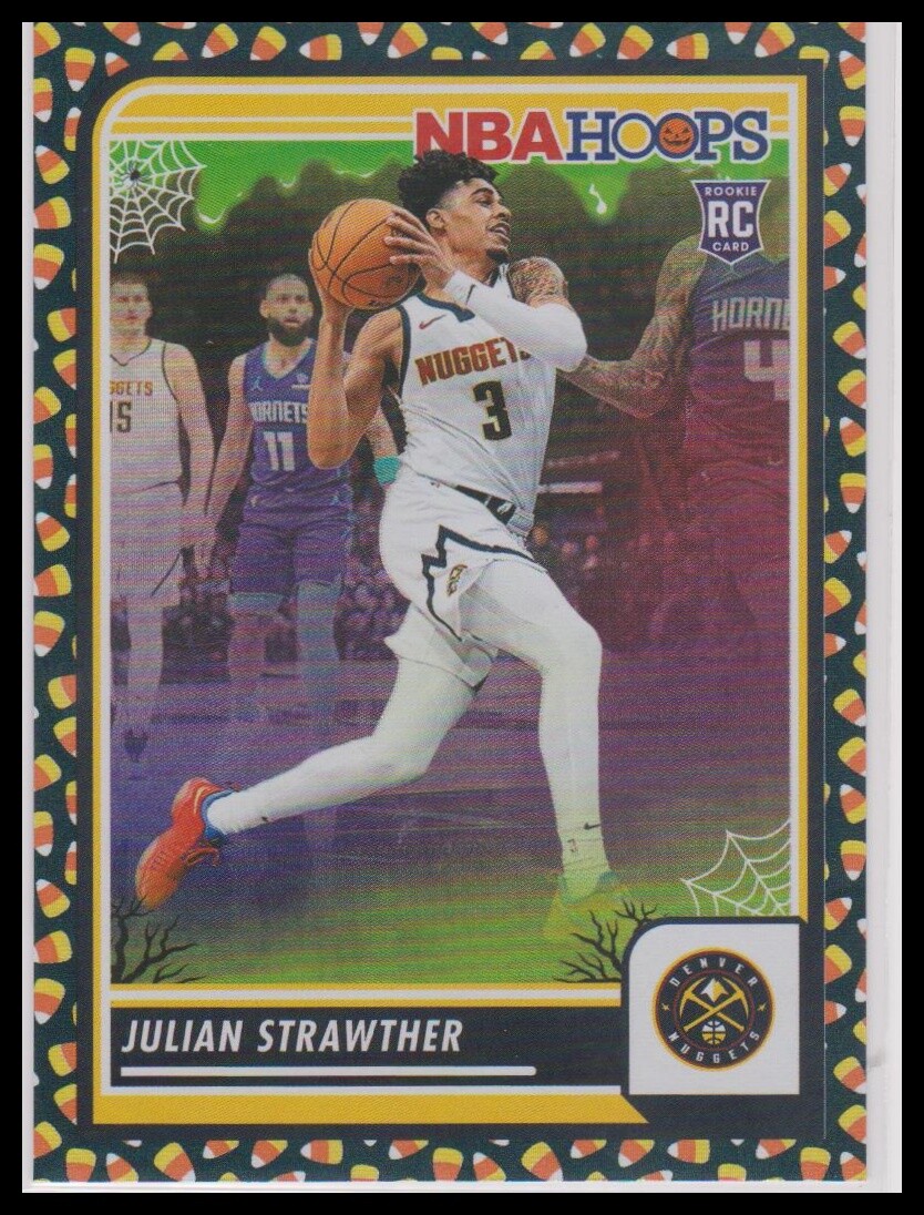 2023-24 Hoops Haunted Hoops #213 Julian Strawther Slime