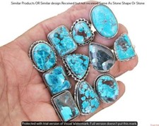Good Luck Turquoise Gemstone 925 Sterling Silver Plated Handmade Designer Rings