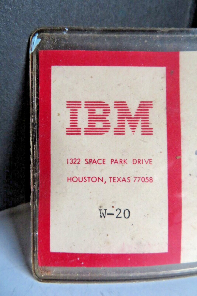 VINTAGE IBM Security ID Entry Badge Name Tag TEMPORARY Collectors