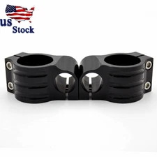 Motorcycle 43MM Riser Clip On Handlebar Clamp Head Mount Bracket Black