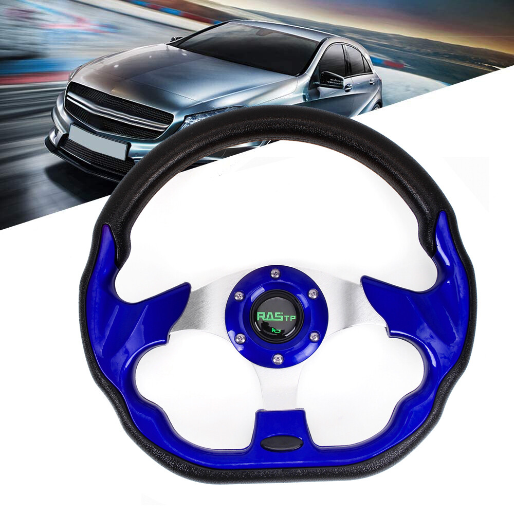 Golf Cart Steering Wheel 13 inch for Golf Cart EZGO/Club Car/Yamaha Blue