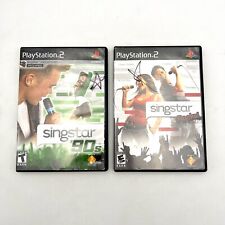 SingStar '90s & SingStar Rocks! PS2 PlayStation 2 - Complete CIB - Tested!
