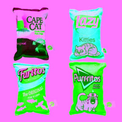 Fun Food Kitty Chips Cat Toy Assorted  1 Count / 5 Inches By Spot