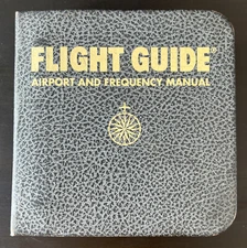 Vinatge Flight Guide & Airport Frequency Manual CA FL GA Airguide Publications