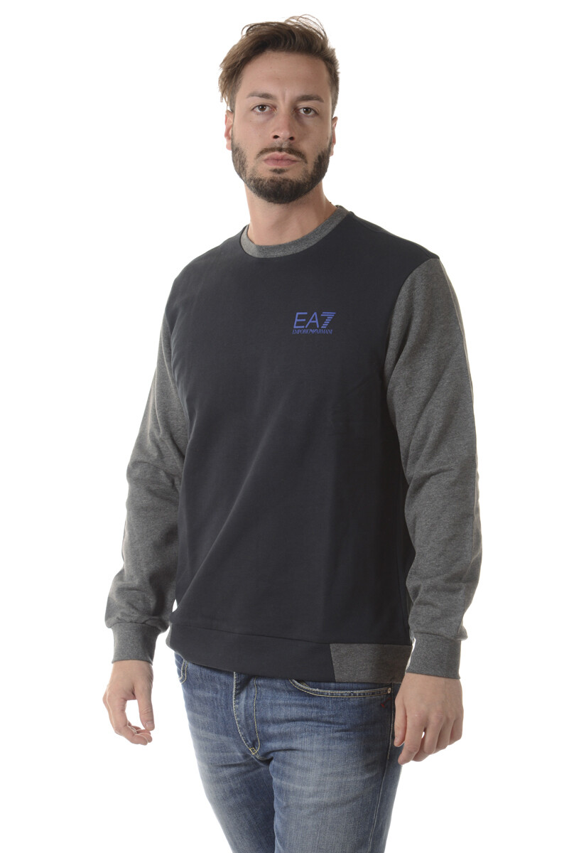 Emporio Armani EA7 Sweatshirt Hoodie Man Blue 6YPM99PJ11Z