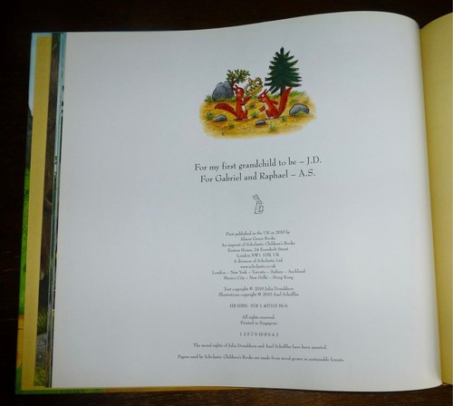 1st Print Zog Julia Donaldson Axel Scheffler Alison Green 2010 UK HB Gruffalo - Picture 6 of 9