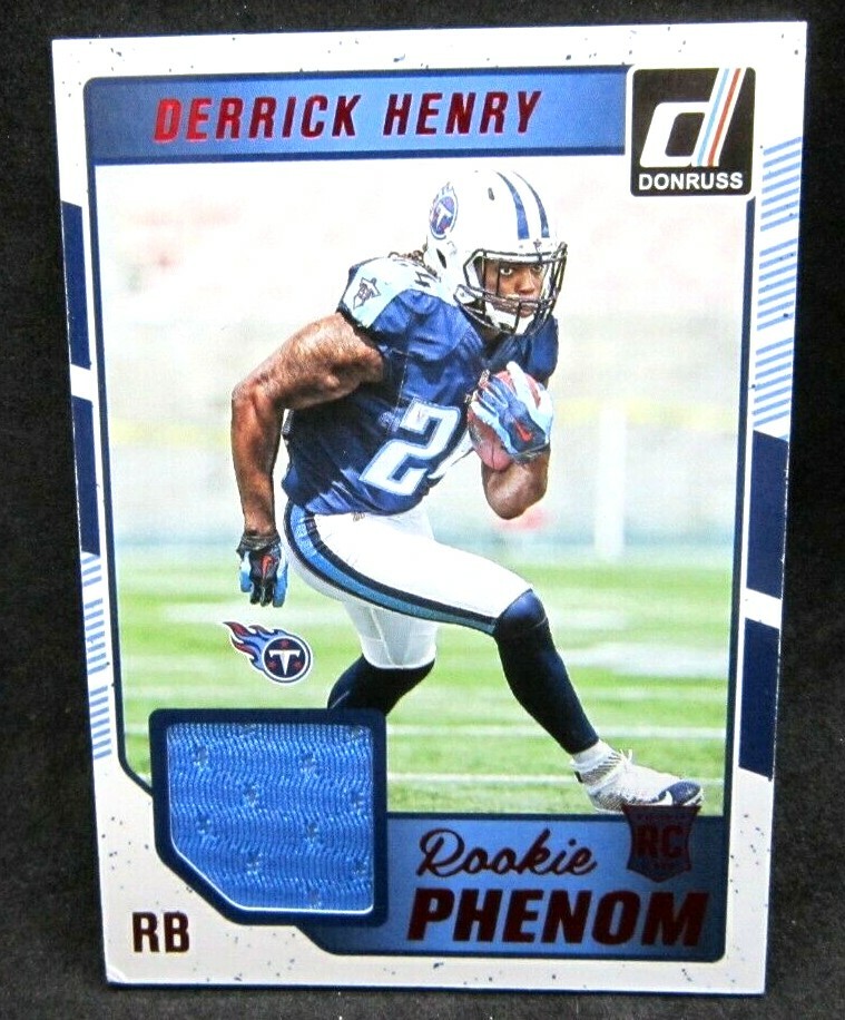 Derrick Henry RC 2016 Panini Donruss Rookie Phenom GU Jersey Patch