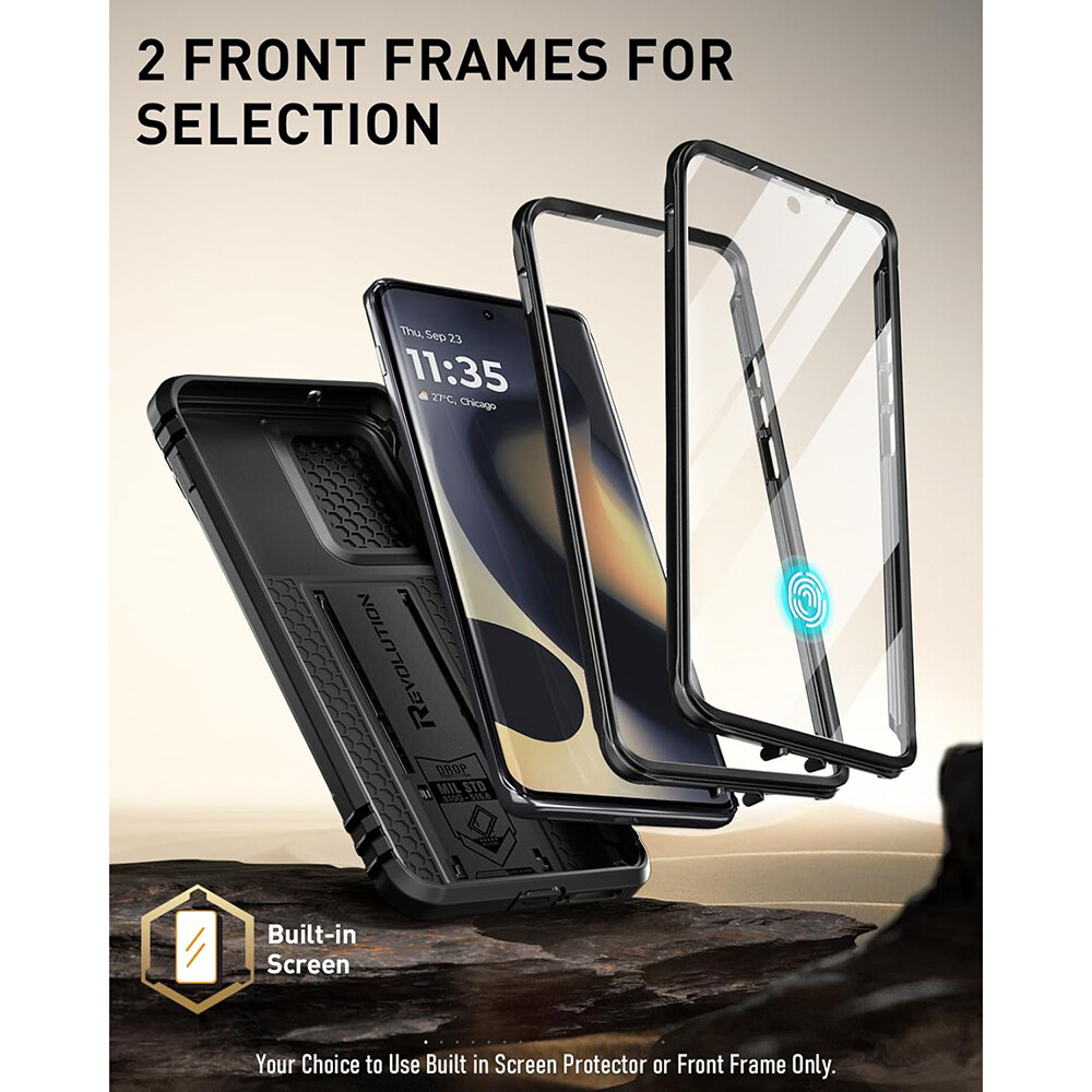 Hulveze Custodia per otorola Razr 50 Ultra con Cerniera di Protezione