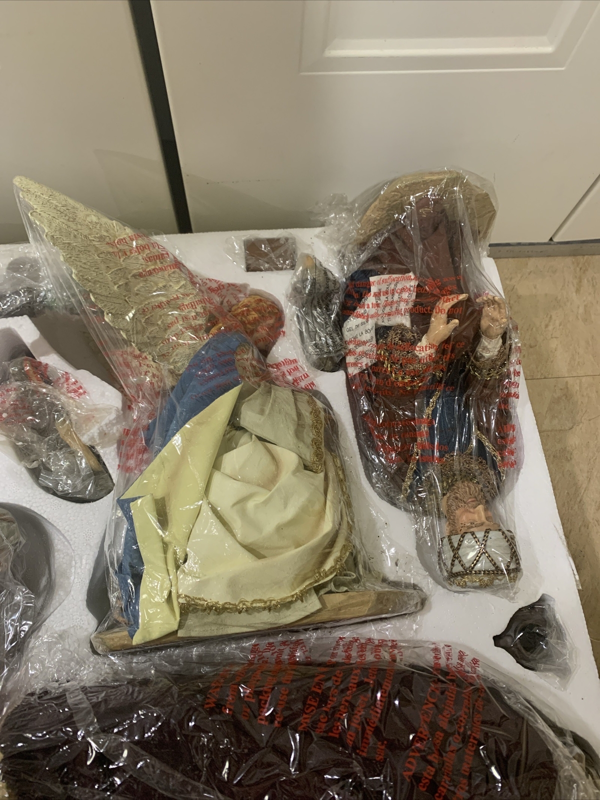 Kirkland Signature 20 Piece Nativity Set Fabric Mache Complete 404603