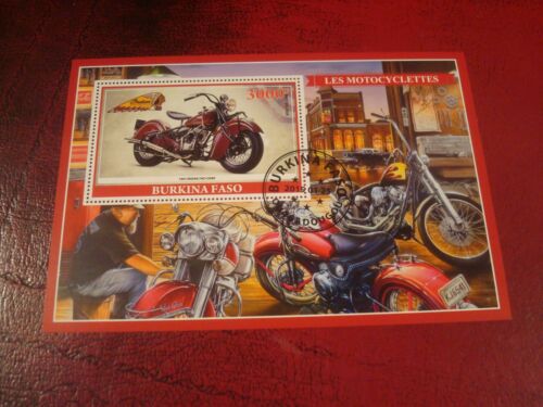 BURKINA FASO - 2019 MOTORBIKES II MINISHEET UM USED MINIATURE SOUVENIR SHEET