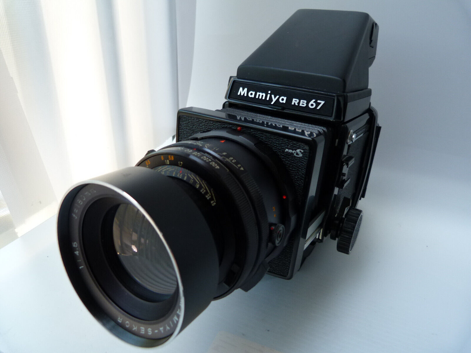 Mamiya RB67 Pro S PD PRISM F Viewfinder with 180mm F4.5len.Revolving  FBack.READ