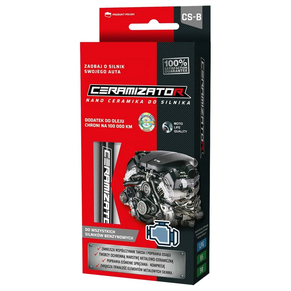 CERAMIZATOR CERAMIZADOR CS-B Cerámica Protección para Todos los Motores Gasolina - Aceite Aditivo 10mL