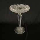 American Brilliant Cut Glass Louis XIV Crystal Pedestal Compote Rare 11 3/4"