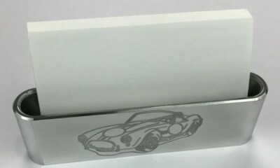 Business card holder billet aluminum engraved COBRA 427 SILHOUETTE