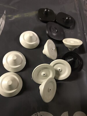 50 x Shop Security Hard RF Etiketten & Pins 8,2 mHz Anti-Diebstahl Kleidung Kleidung Schuh