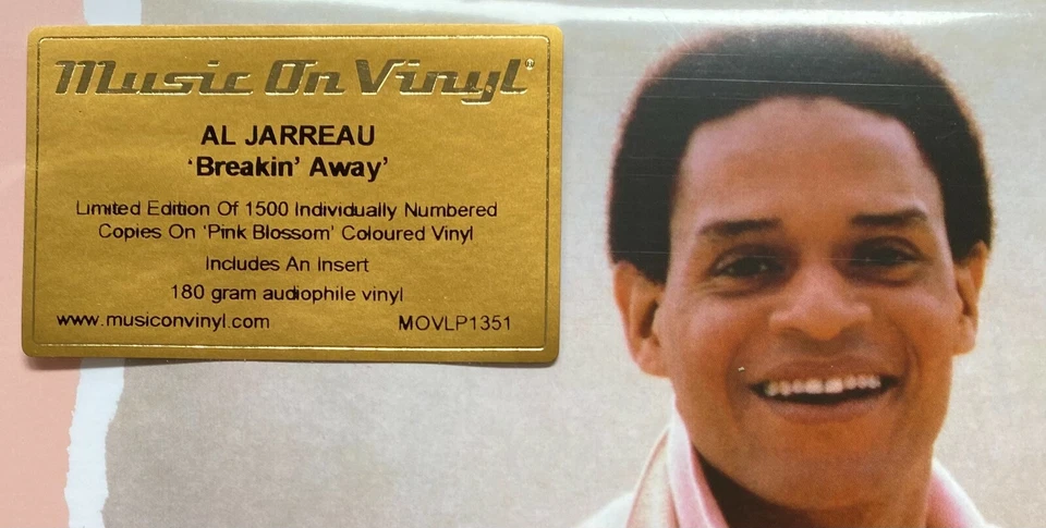 Al Jarreau - Breakin Away Limited Edition Pink Blossom Vinyl LP 1500 WW NEU OVP - Bild 2 von 2
