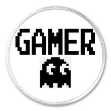 Gamer - 3" Sew/Iron On Patch Retro Video Games Gaming Computer PC Gift