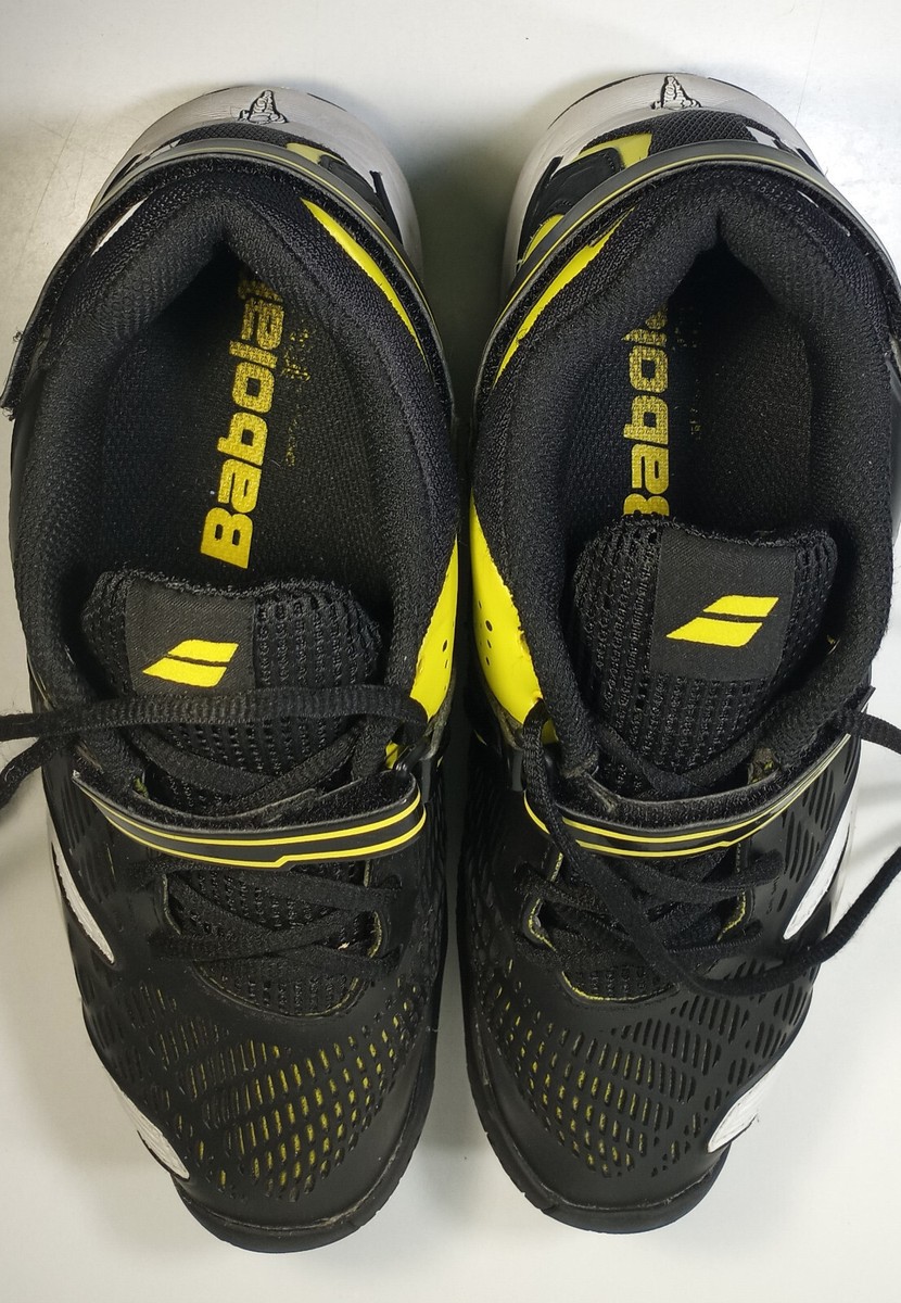 Babolat Kompressor All Court Tennis Shoes Black & Yellow  display picture 2