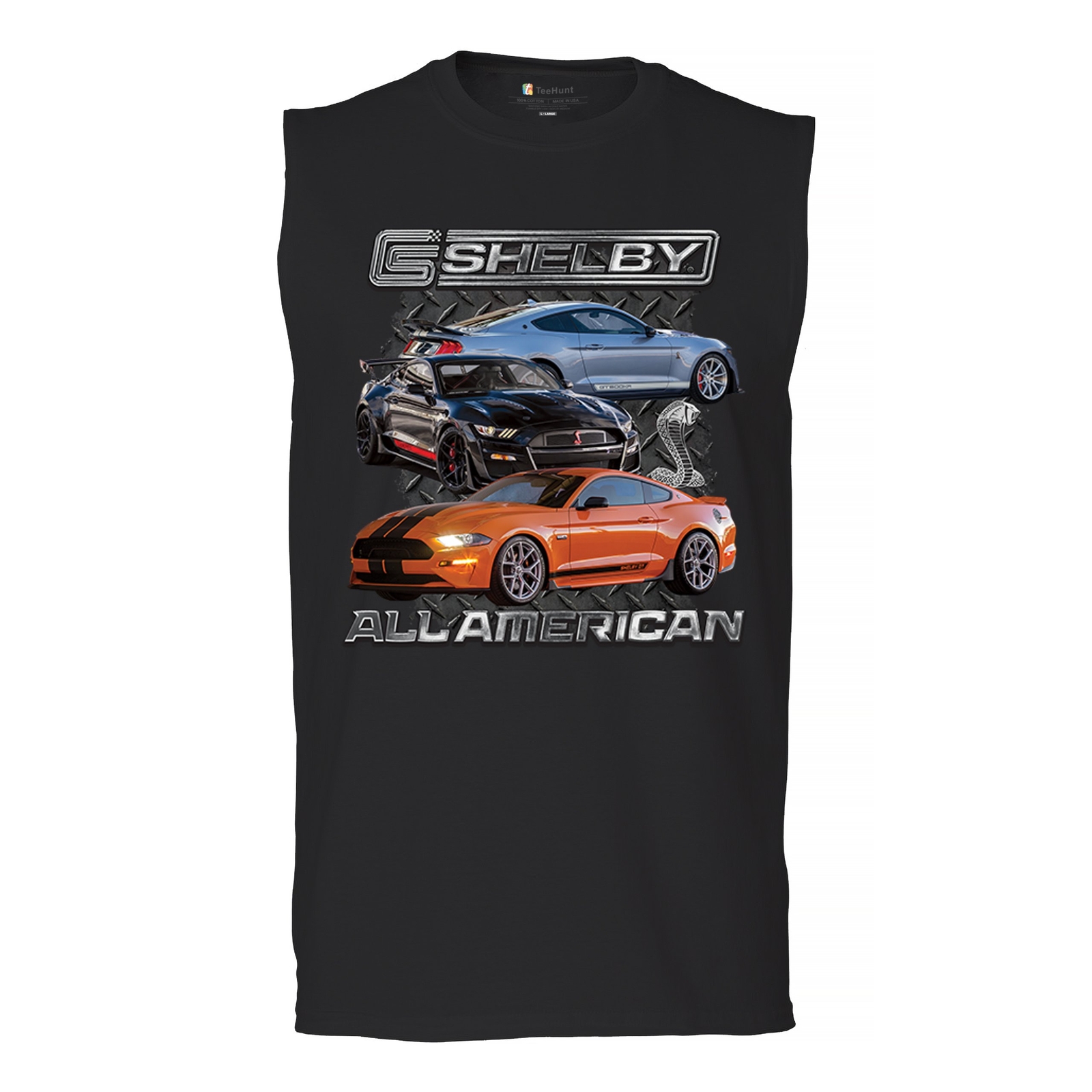 ALTRA Shelby All American Cobra Muscle Shirt Mustang Muscle Car Racing GT 500 Uomo