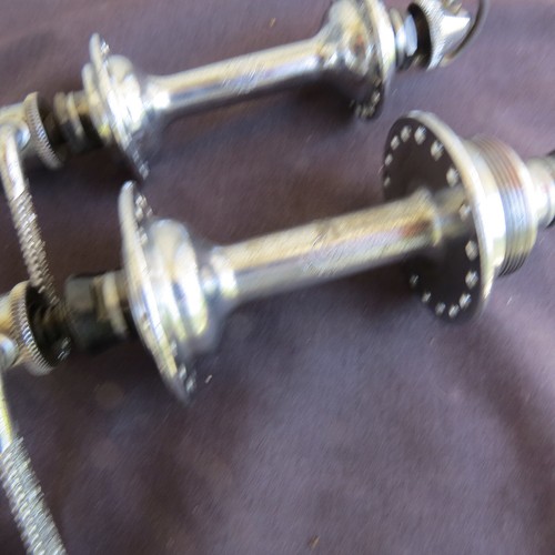 BUJES DE CARRETERA CAMPAGNOLO GRAN SPORT TRASEROS DELANTEROS ACERO 121 MM VINTAGE BUEN ESTADO 36 - Imagen 9 de 11