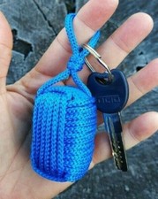 Handmade Blue Floating Cork Nautical Key Chain Kayak Boat Sailing Floating Buoy