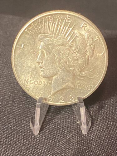 1923-S M S  - Peace Dollar - BEAUTY! 90% Silver #3592 - Picture 1 of 2