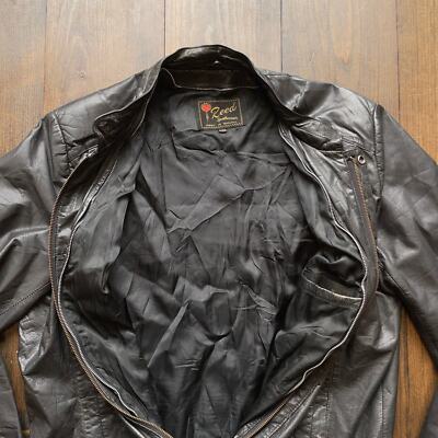 ジャケット・アウター leather jacket 90s vintage Vintage 1990s Genuine Leather Jacket / size L44 (see measurements